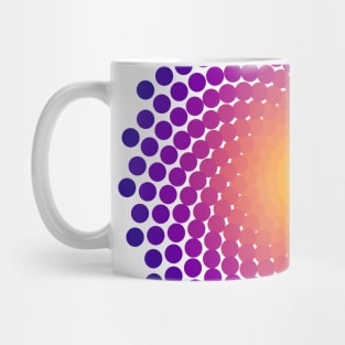 Dot Mandala | Dark Sunset Yellow Red Blue Mug